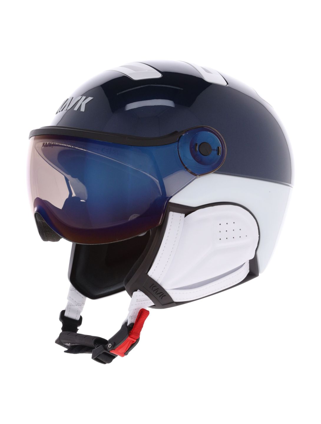 Kask, Piuma-R Class Sport Skihelm mit Visier Unisex Navy blau 