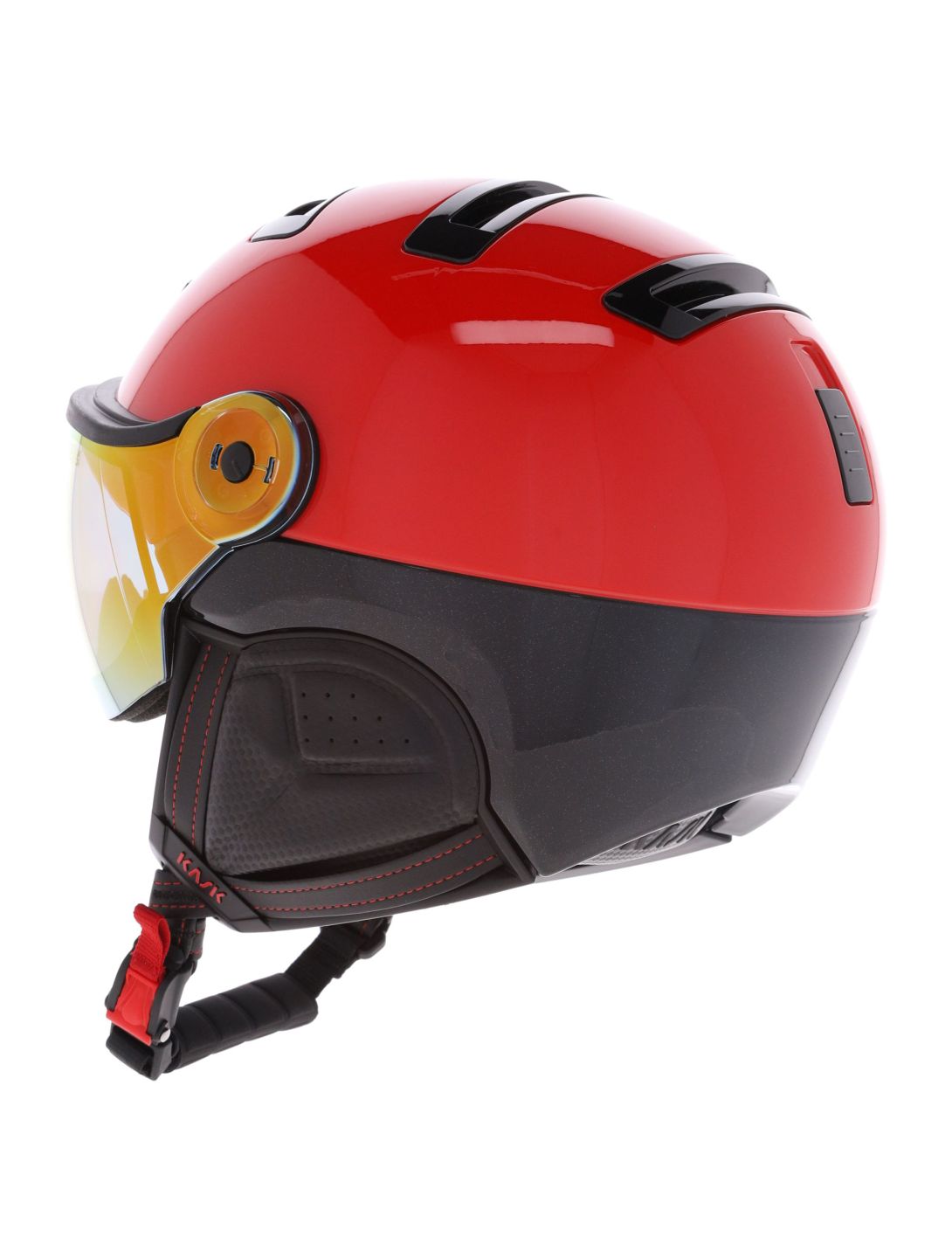 Kask, Piuma-R Montecarlo Skihelm mit Visier Unisex Red rot 