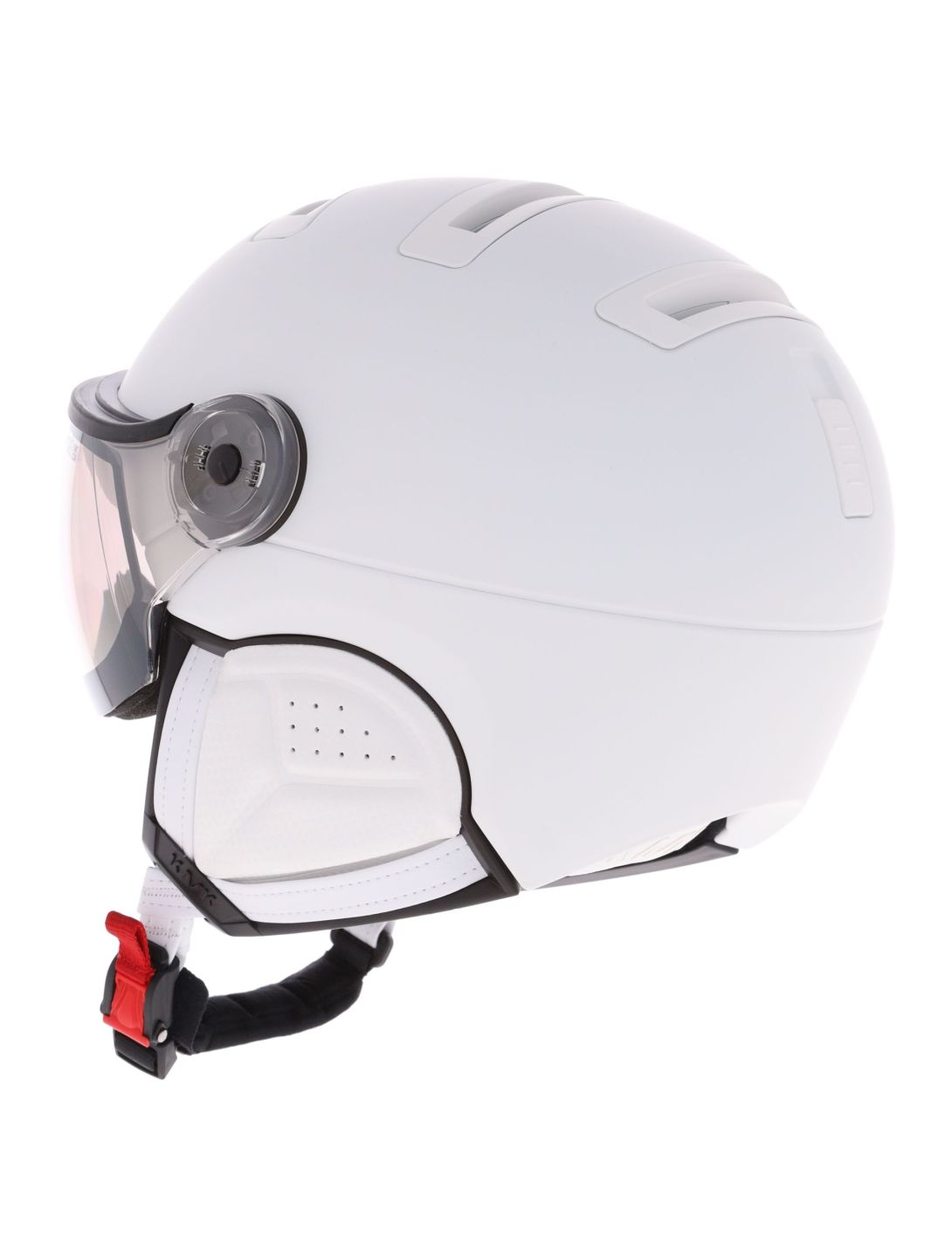 Kask, Piuma-R Shadow Visor Skihelm mit Visier Unisex White weiß 