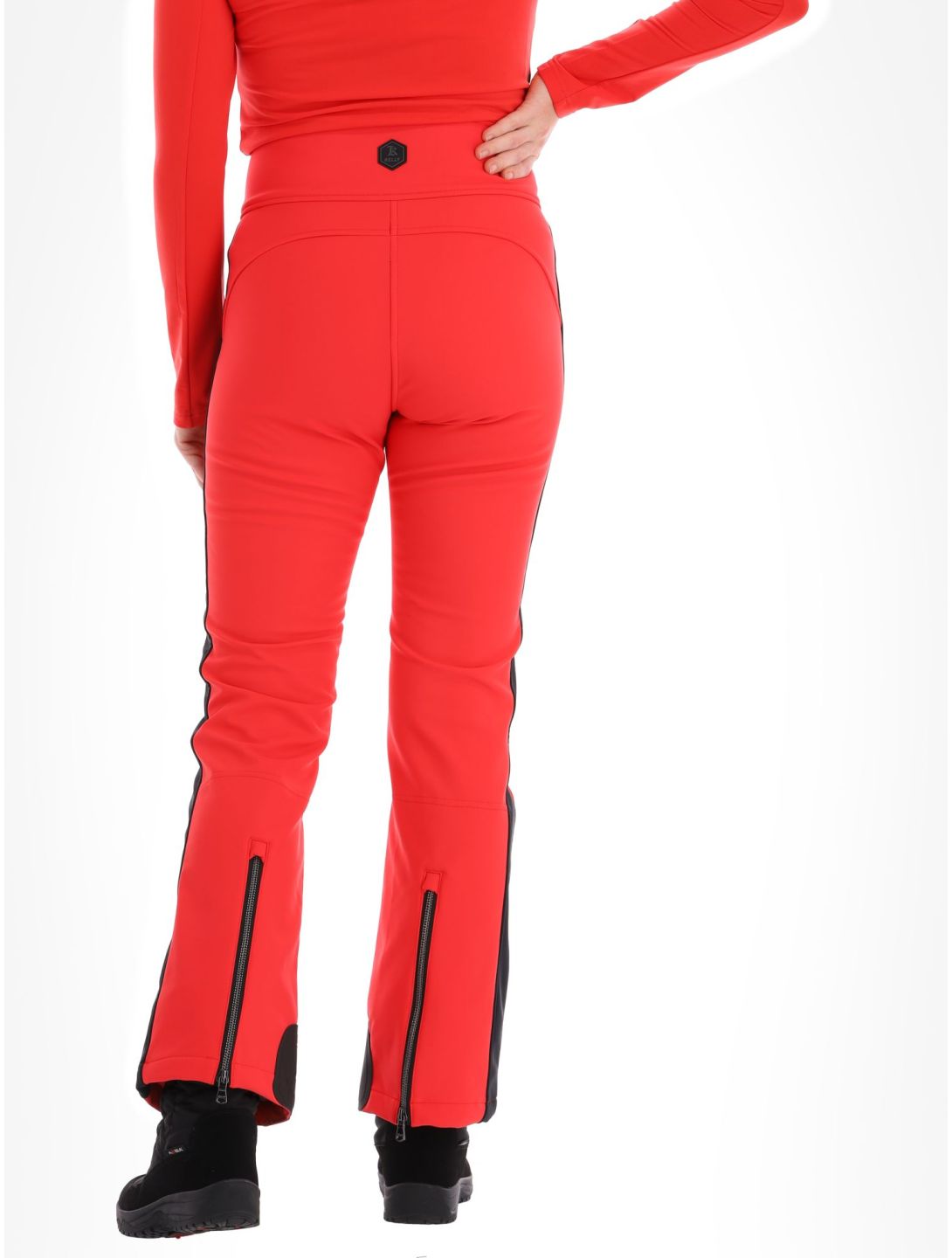 Kelly, April Softshell Skihose Damen Red / Black rot, schwarz 