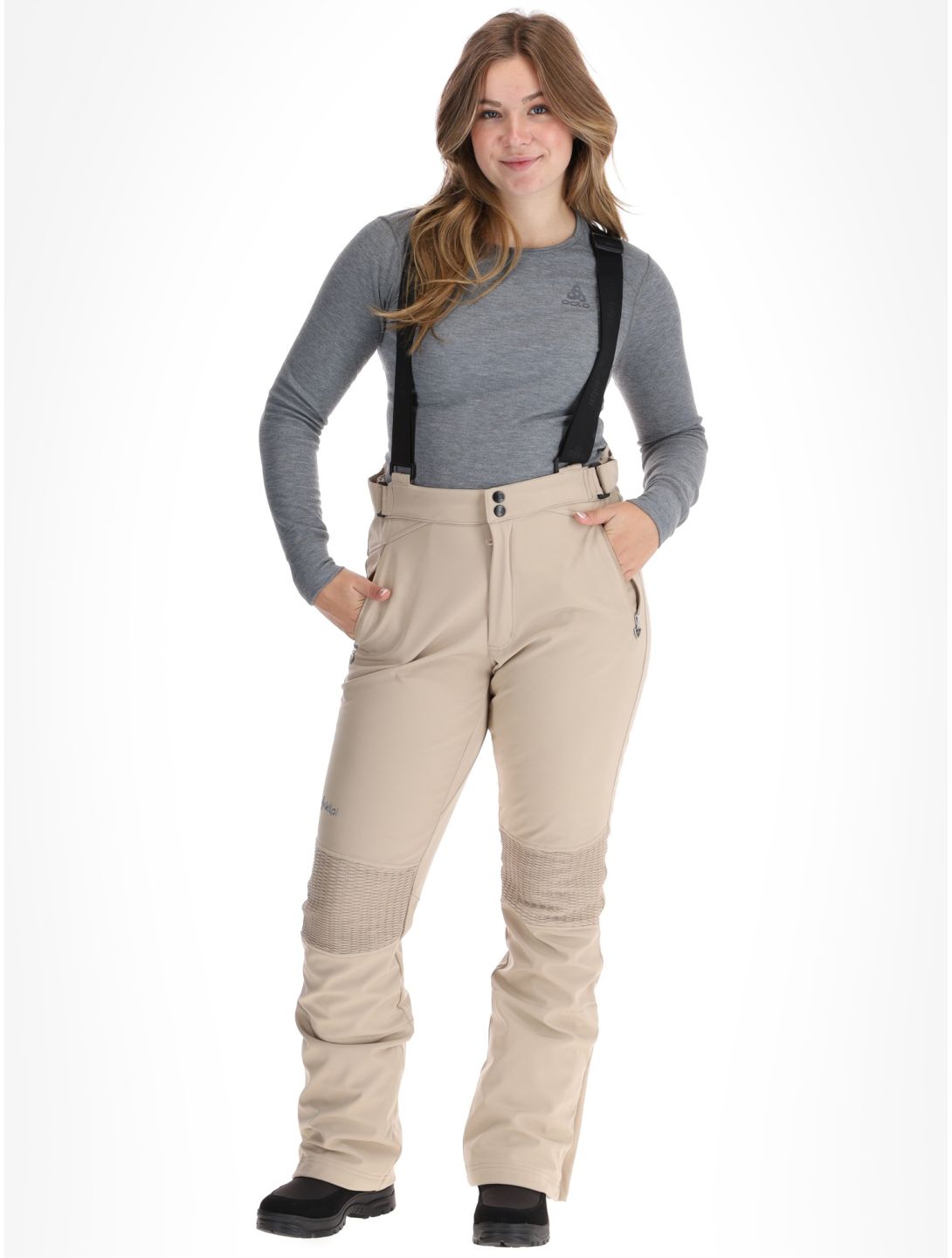 Kilpi, DIONE Softshell Skihose Damen Beige beige 