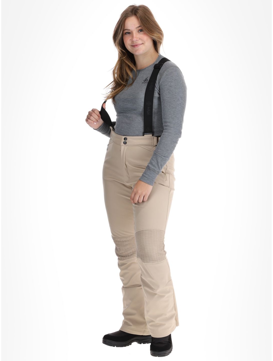 Kilpi, DIONE Softshell Skihose Damen Beige beige 