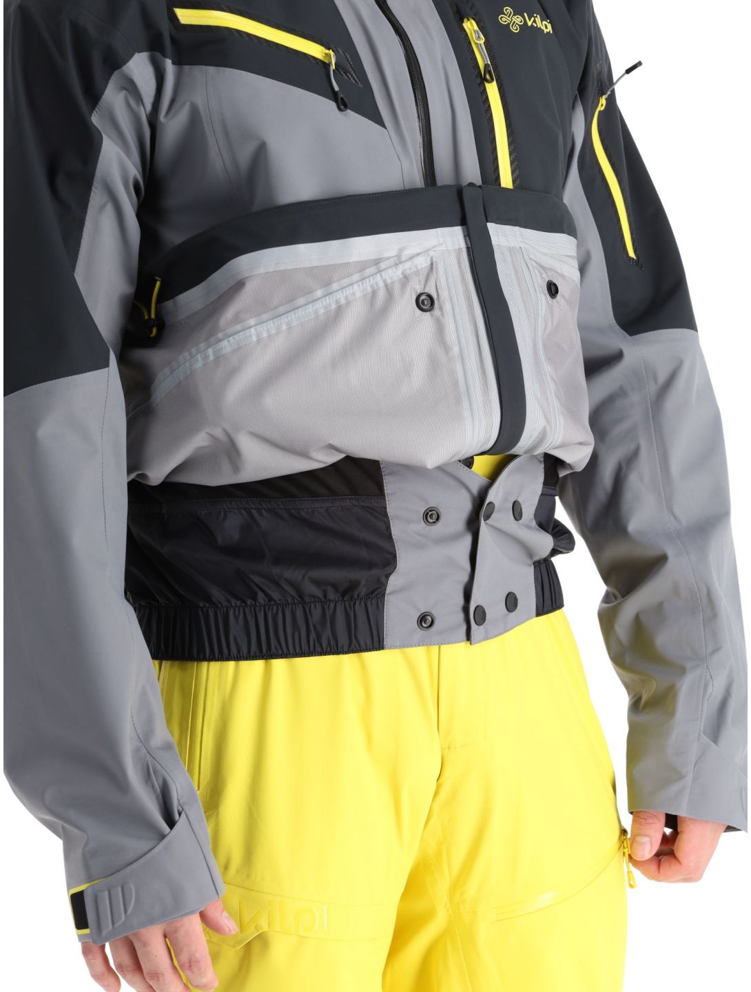 Kilpi, Hastar-M Hardshell Skijacke Herren Grey grau 