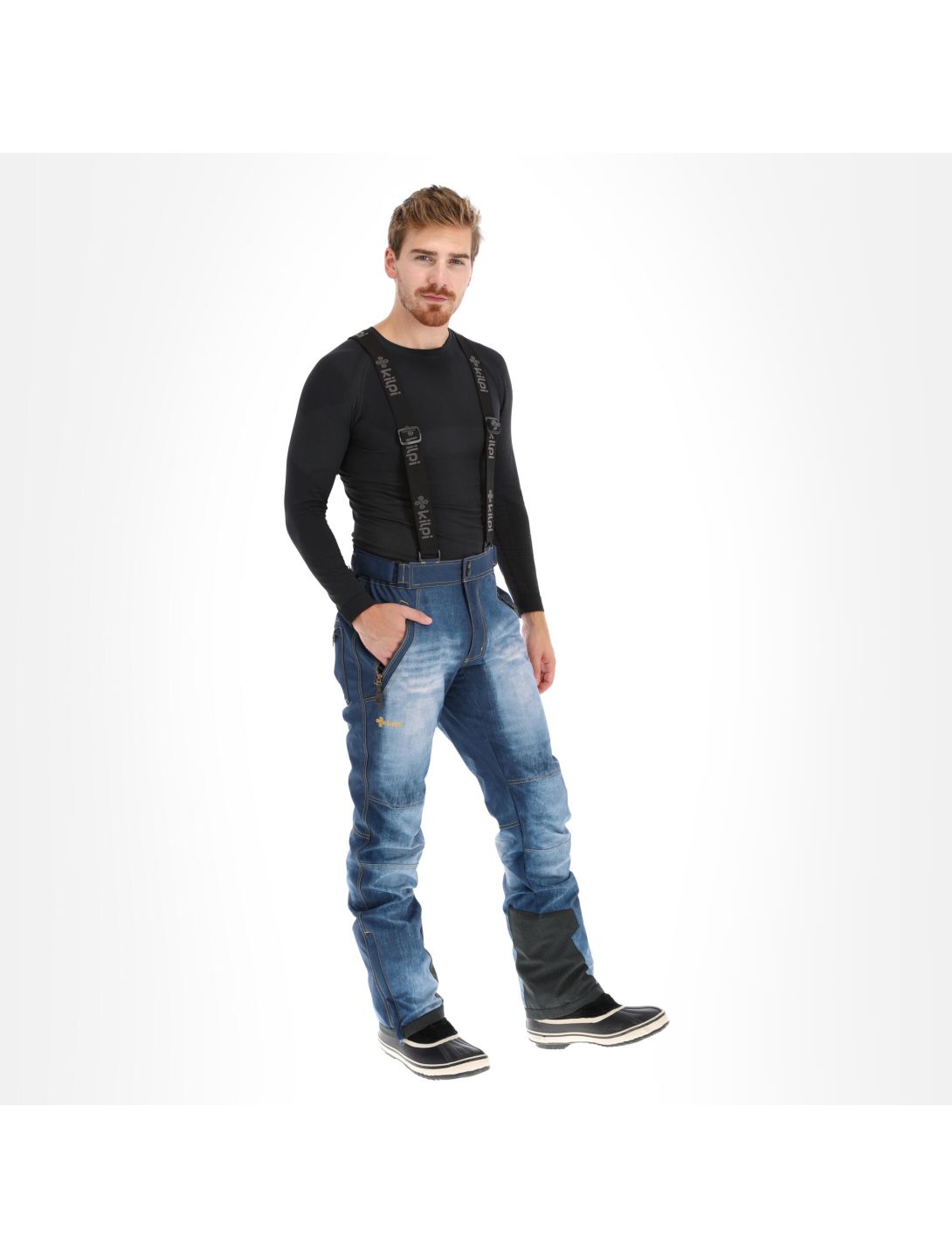 Kilpi, Jeanso-M Softshell Skihose Übergröße Herren blau