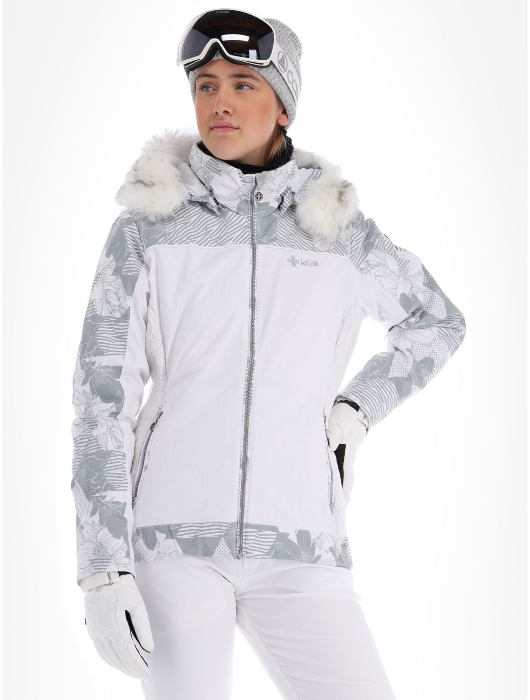 Kilpi, Lena-W Skijacke beheiztes Modell Damen White weiß 