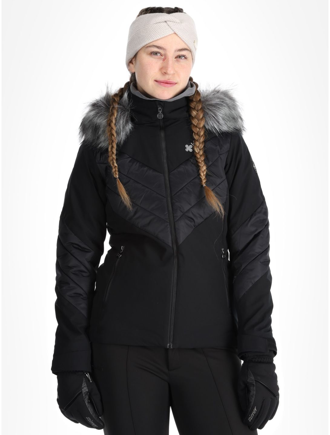 Kilpi, Lin Skijacke Damen Black schwarz 