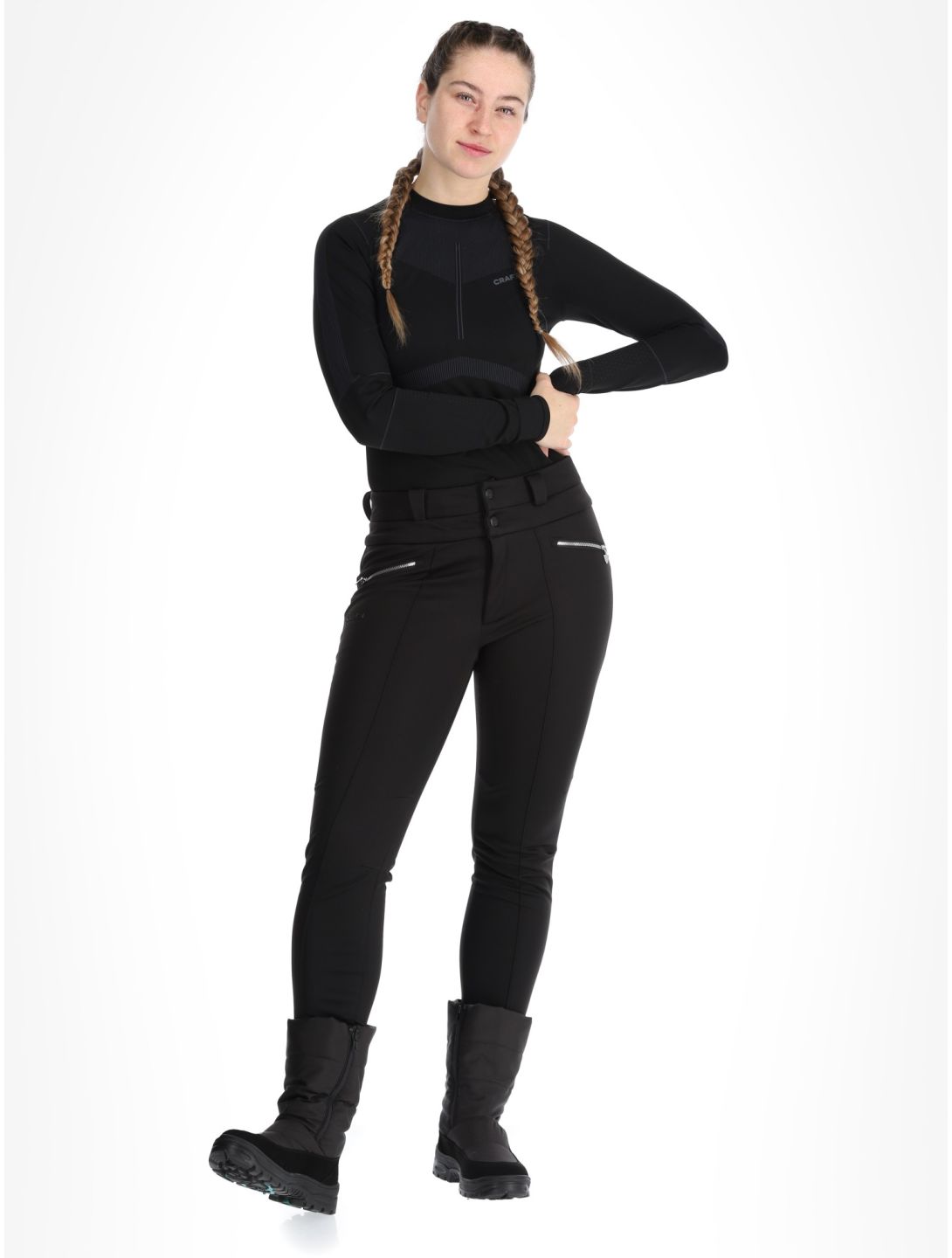 Kilpi, MAURA Skileggings Damen Black schwarz 