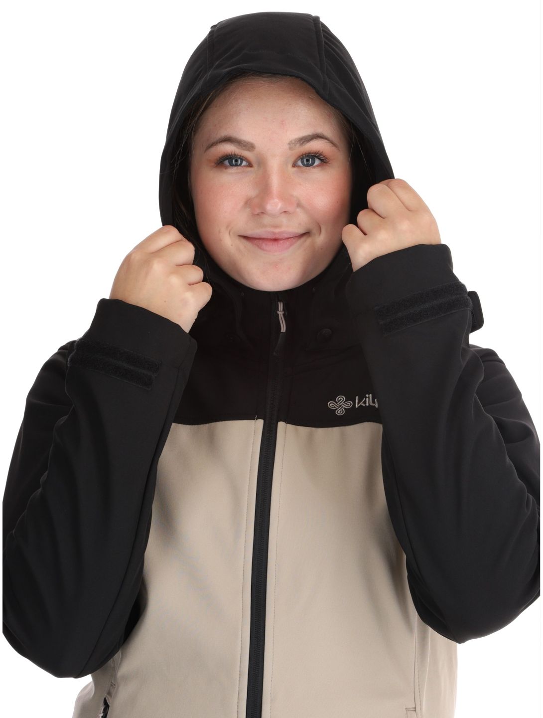 Kilpi, Ravia Softshell Skijacke Damen Beige beige, schwarz 