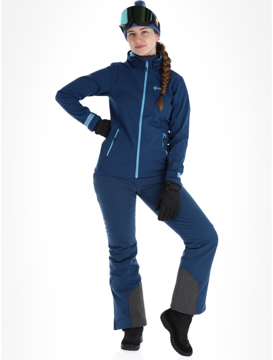 Kilpi, Ravia-W Softshell Skijacke Damen Dark Blue blau 