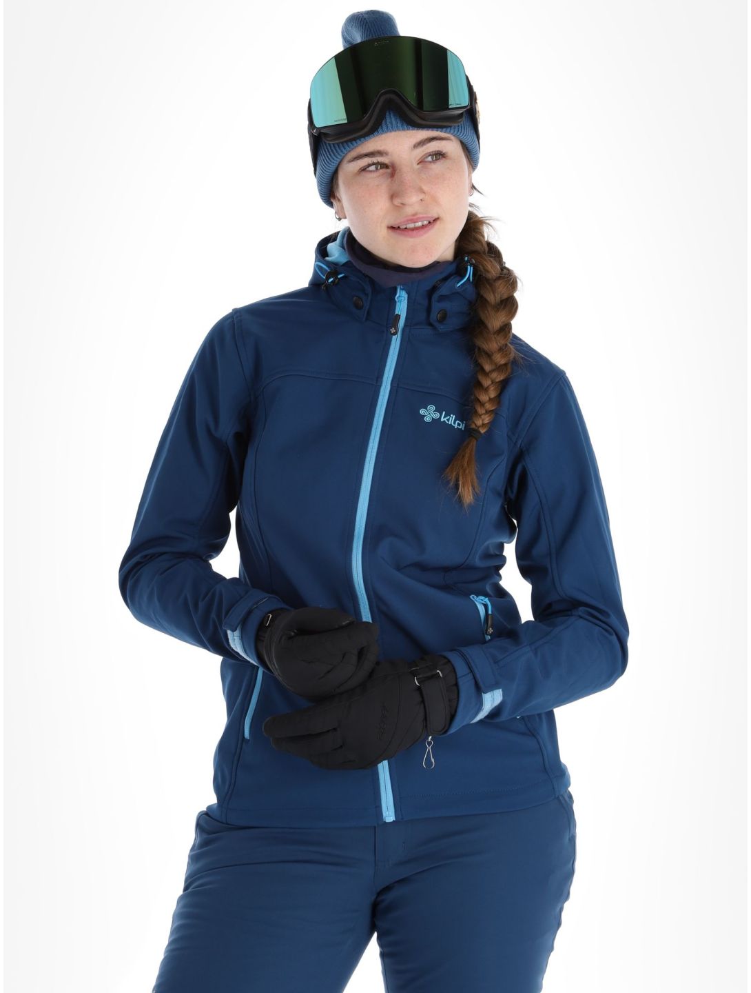 Kilpi, Ravia-W Softshell Skijacke Damen Dark Blue blau 