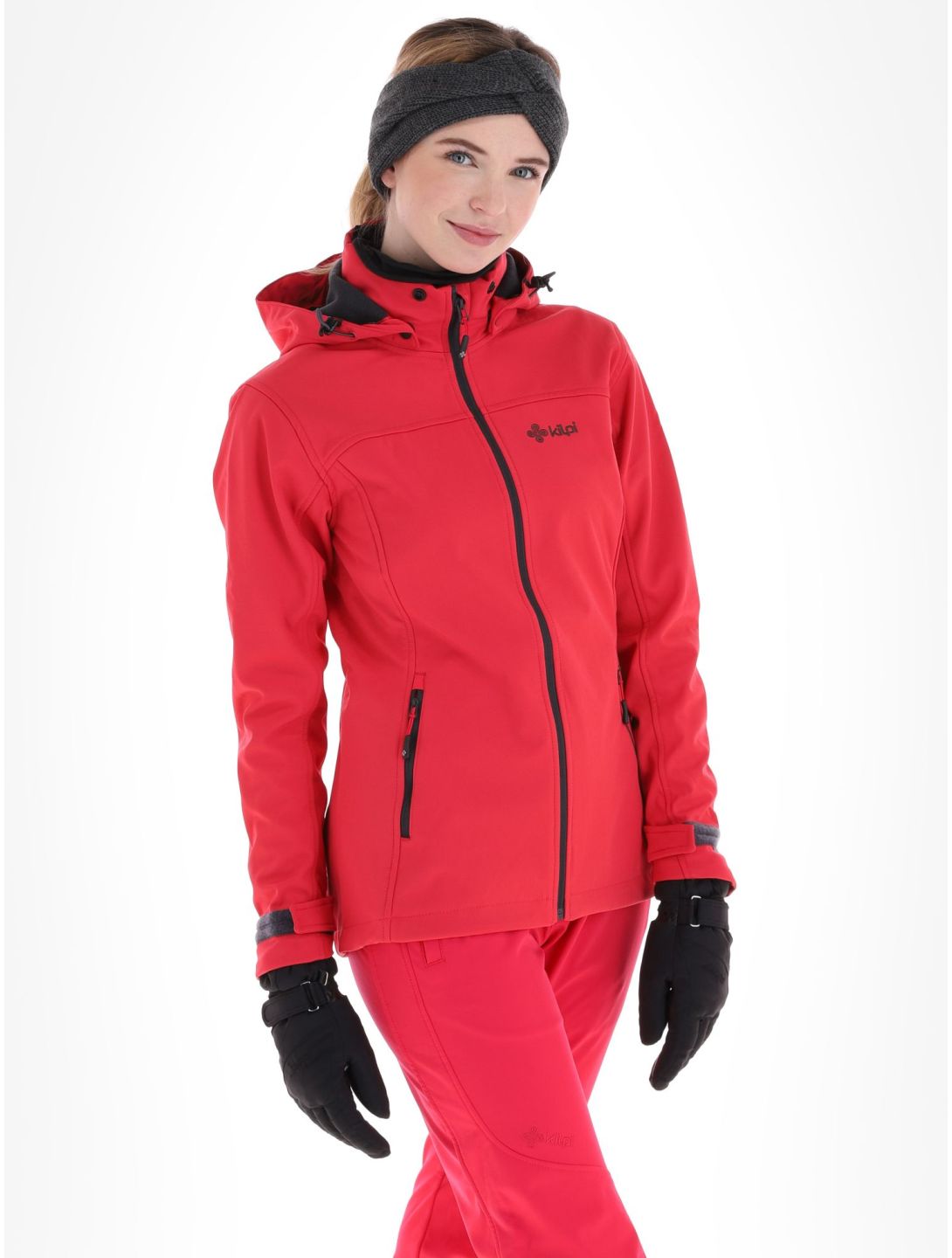 Kilpi, Ravia-w Softshell Skijacke Übergröße Damen Pink rosa 