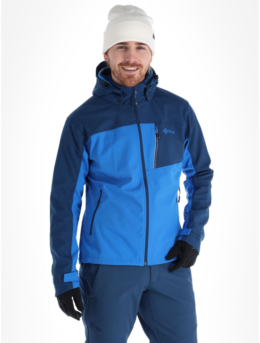 Kilpi, Ravio-m Softshell Skijacke Übergröße Herren Blue blau 