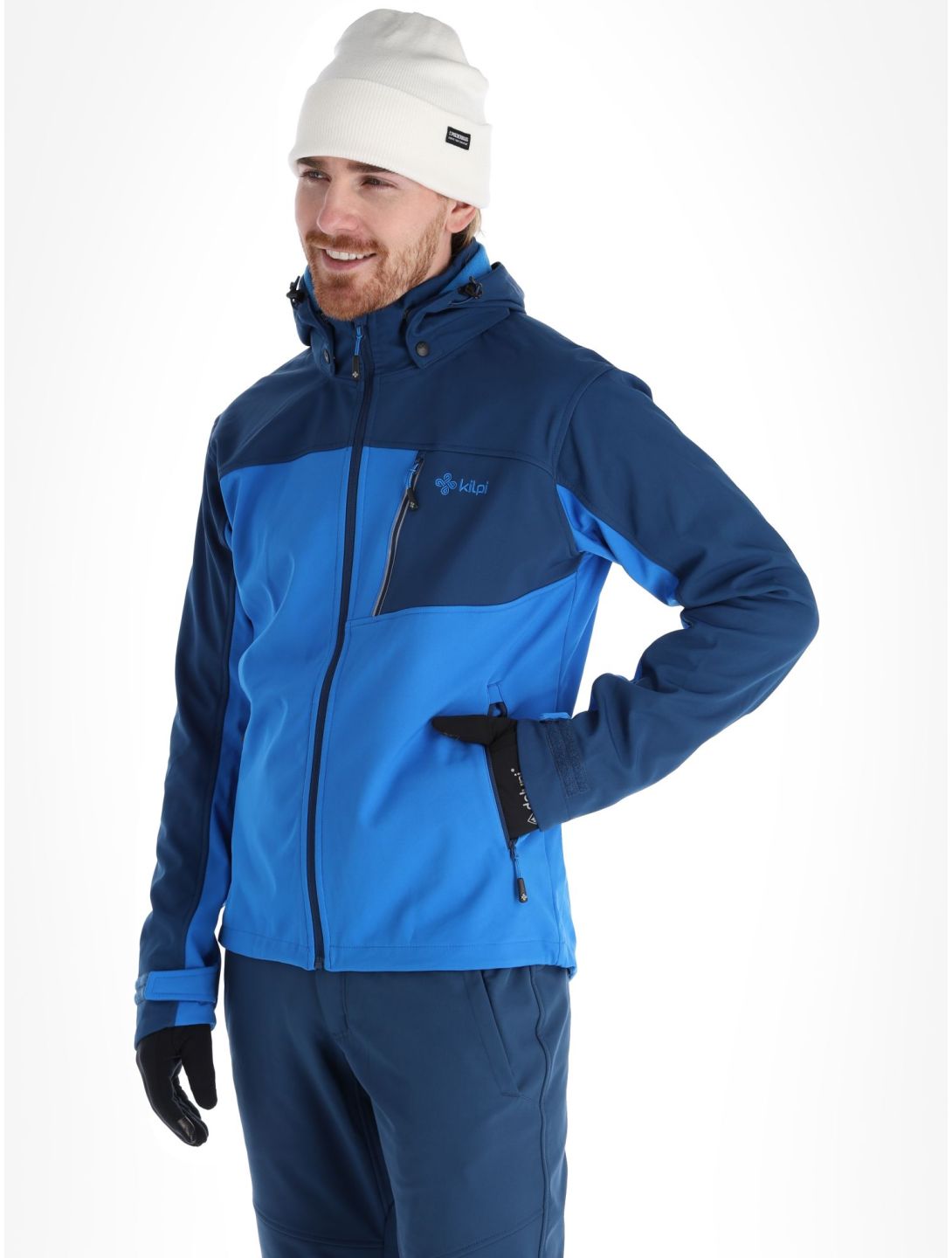 Kilpi, Ravio-m Softshell Skijacke Übergröße Herren Blue blau 