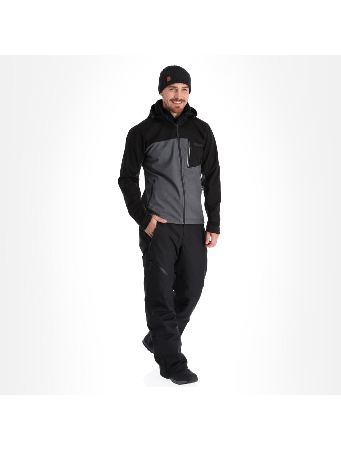 Kilpi, Ravio-M Softshell Skijacke Herren dark grau 