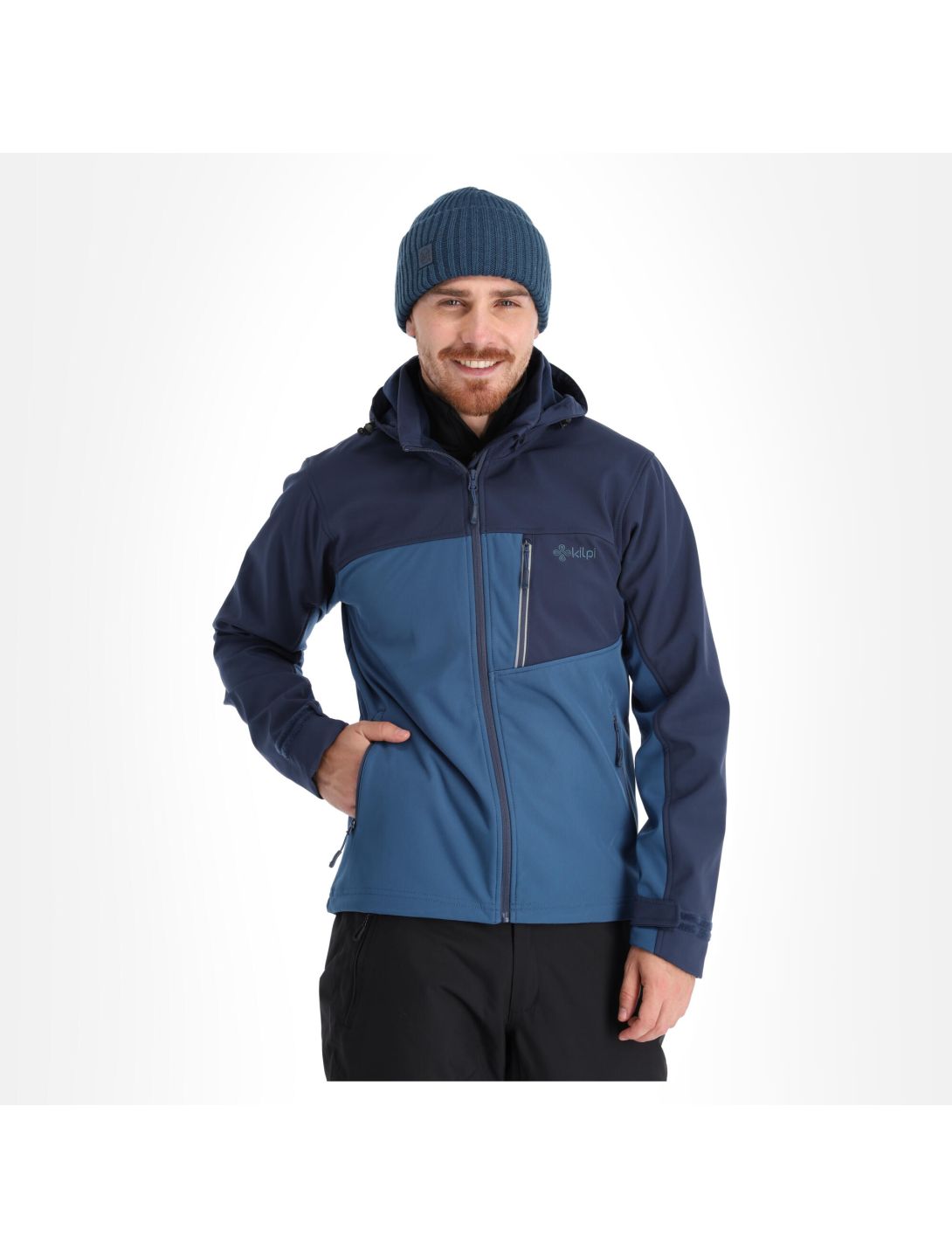 Kilpi, Ravio-M Softshell Skijacke Übergröße Herren dark blau 