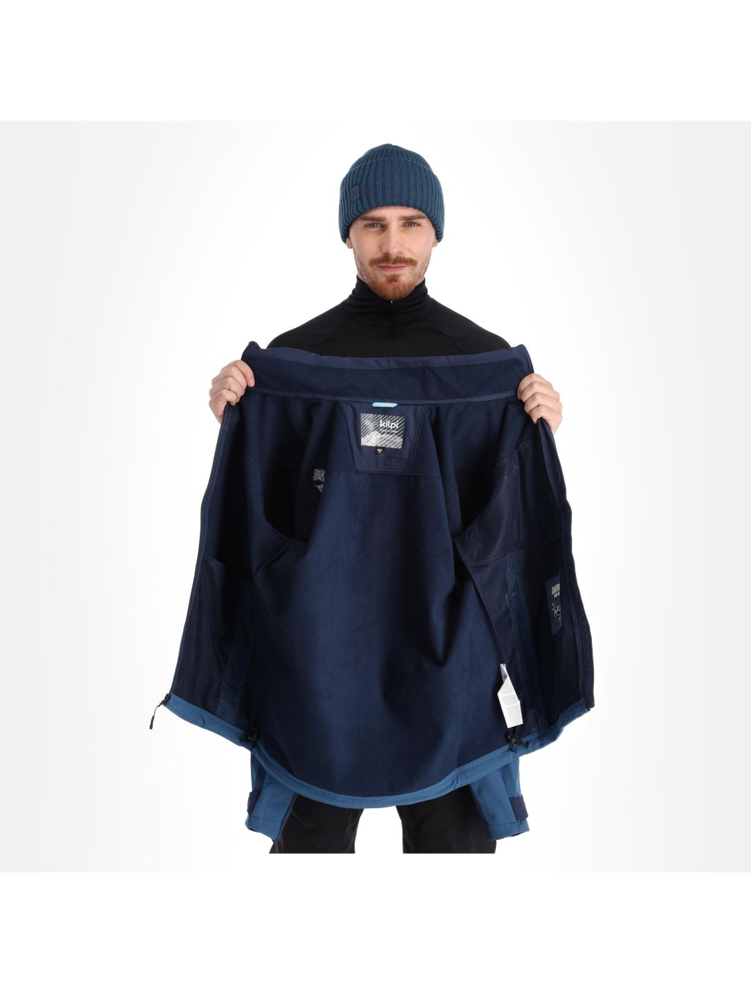 Kilpi, Ravio-M Softshell Skijacke Übergröße Herren dark blau 