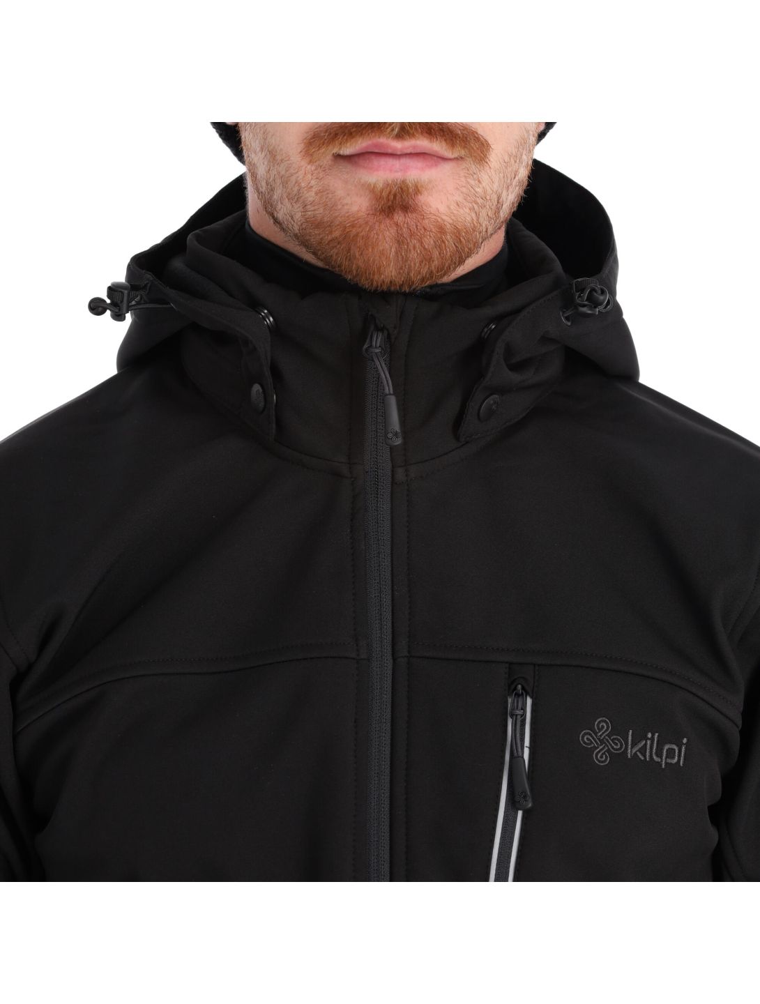 Kilpi, Ravio-M Softshell Skijacke Übergröße Herren schwarz 