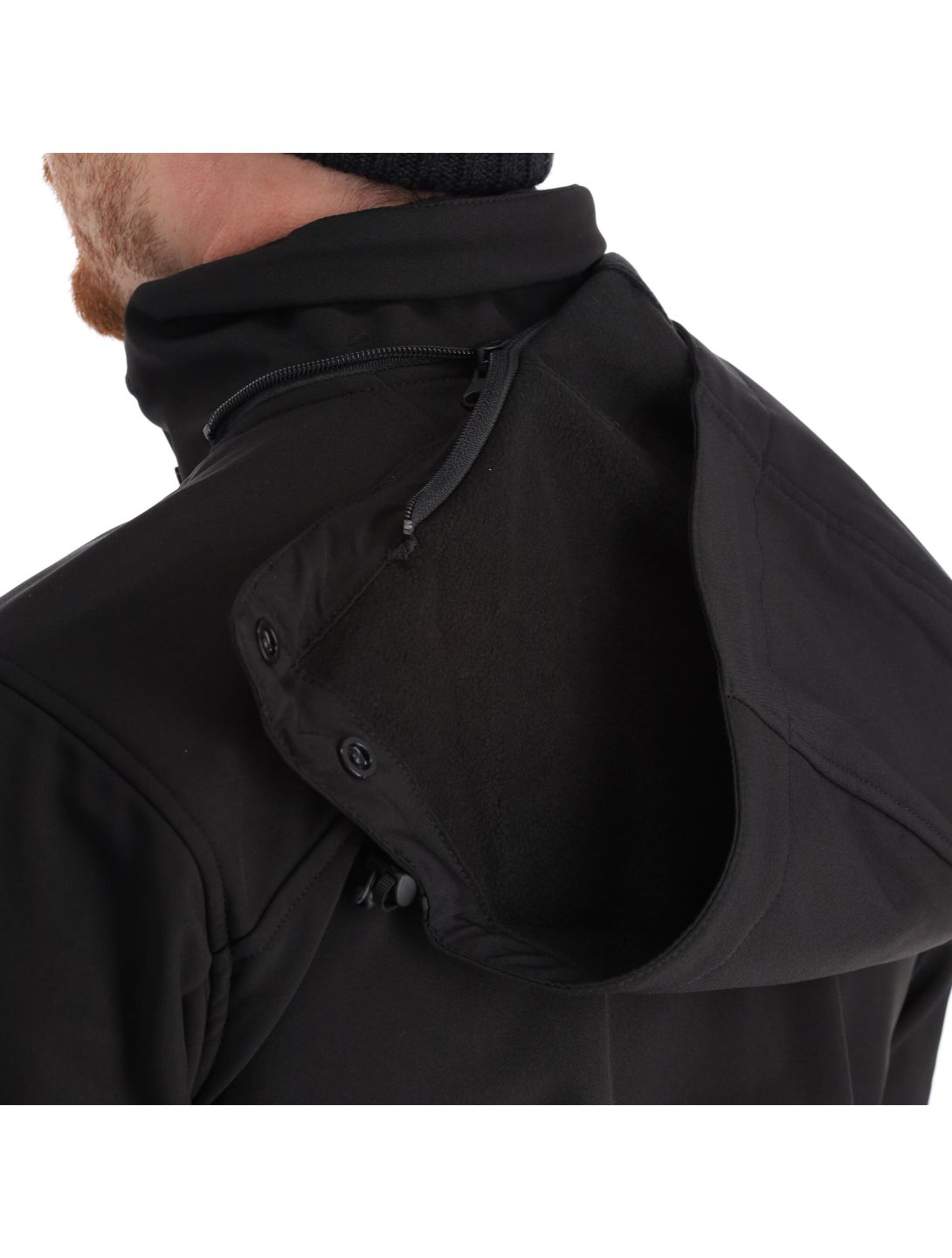 Kilpi, Ravio-M Softshell Skijacke Übergröße Herren schwarz 