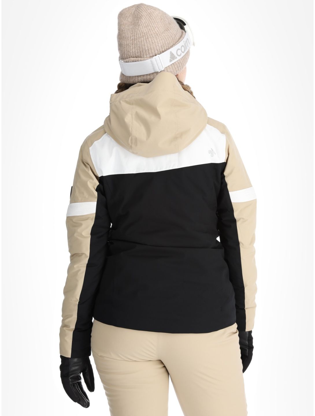 Kilpi, Valera Skijacke Damen Beige beige, schwarz, weiß 