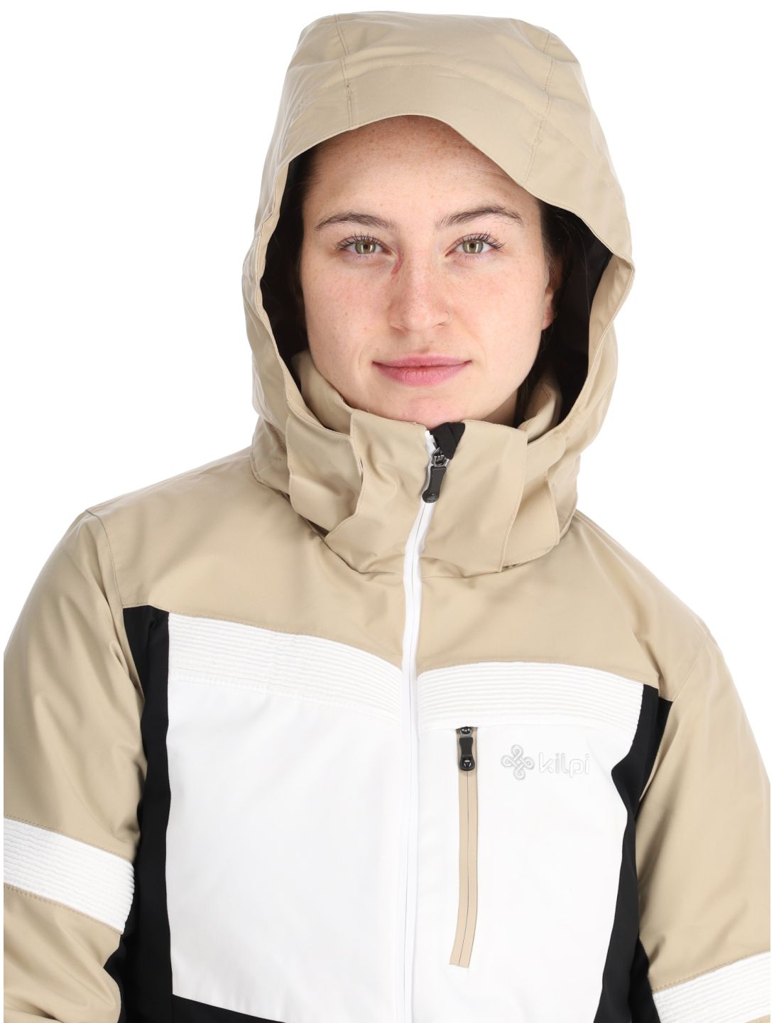 Kilpi, Valera Skijacke Damen Beige beige, schwarz, weiß 