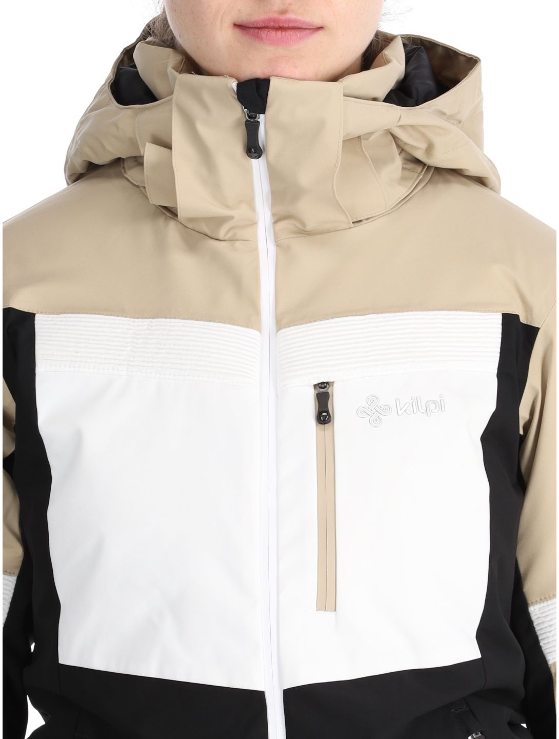 Kilpi, Valera Skijacke Damen Beige beige, schwarz, weiß 