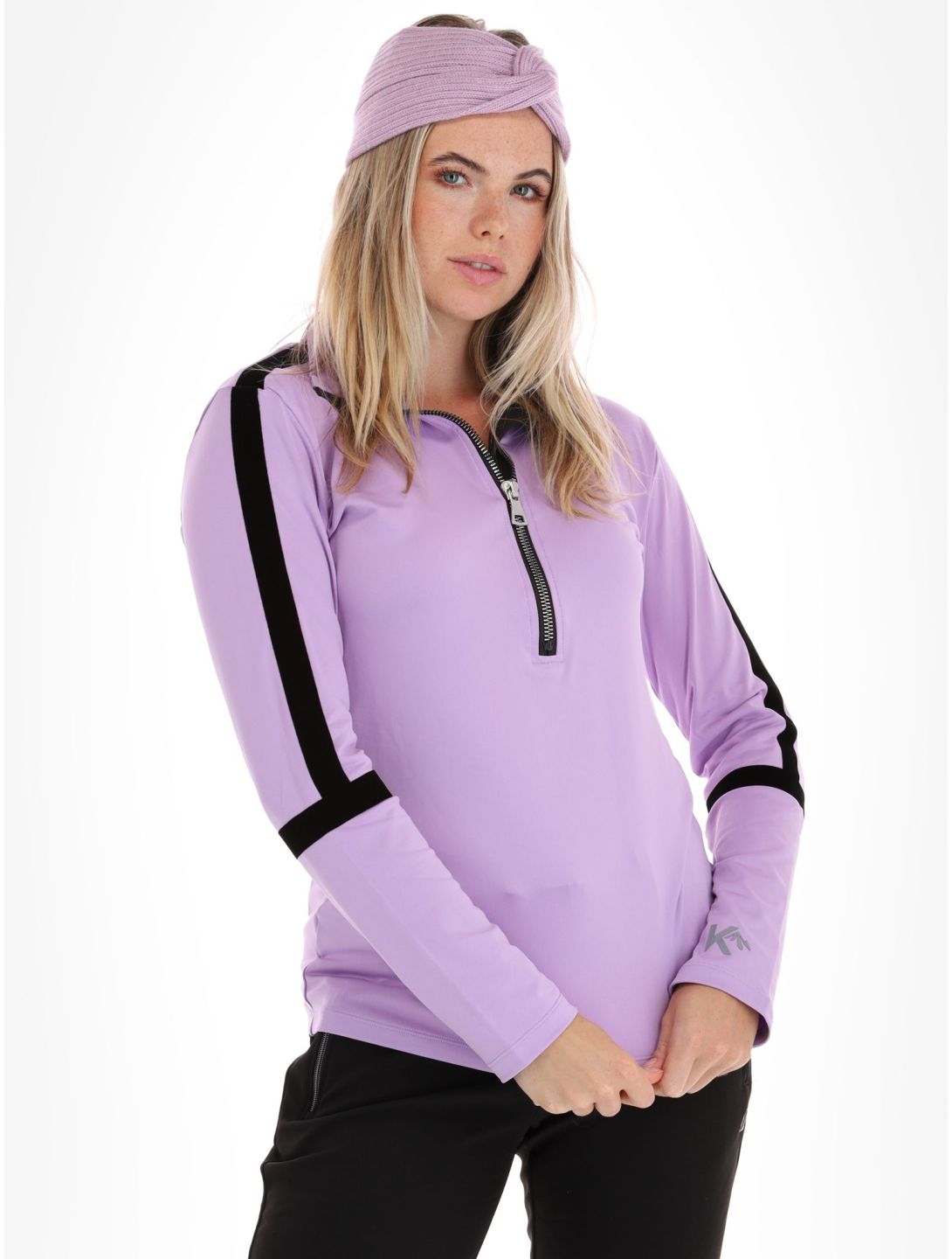 Kou Sportswear, Basic Flock Pullover Damen Lila violett 