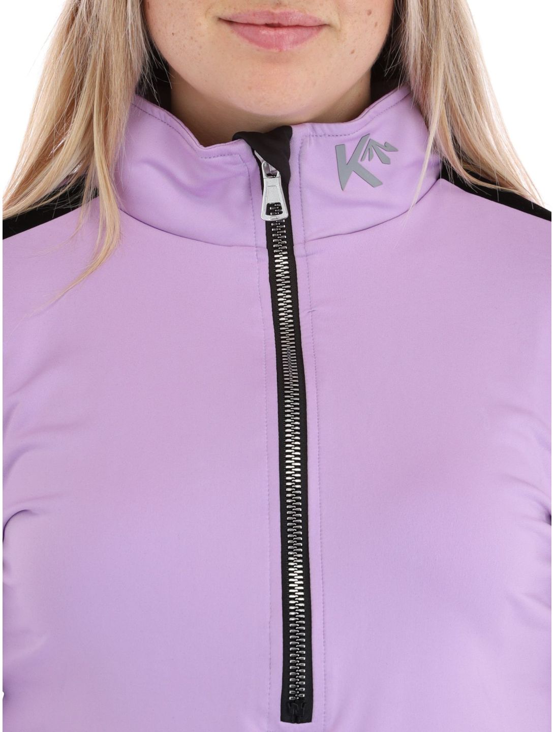 Kou Sportswear, Basic Flock Pullover Damen Lila violett 