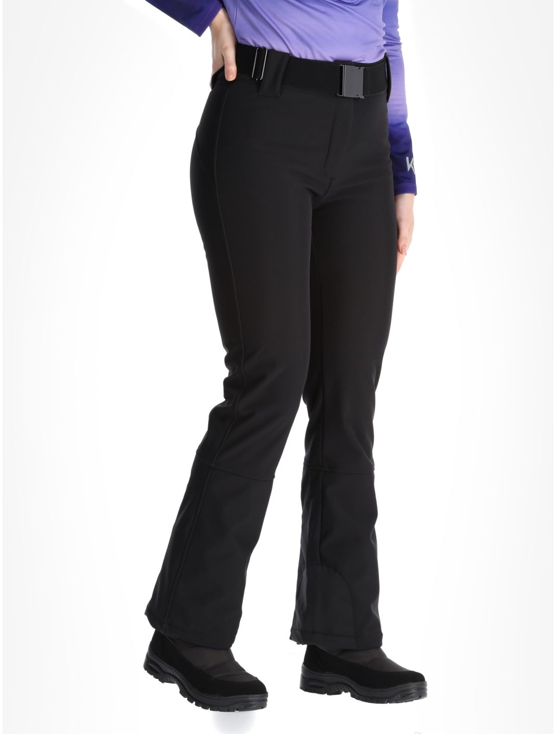 Kou Sportswear, Frost Flare Pants Softshell Skihose Damen Black schwarz 