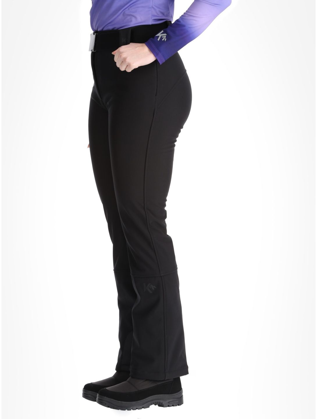 Kou Sportswear, Frost Flare Pants Softshell Skihose Damen Black schwarz 