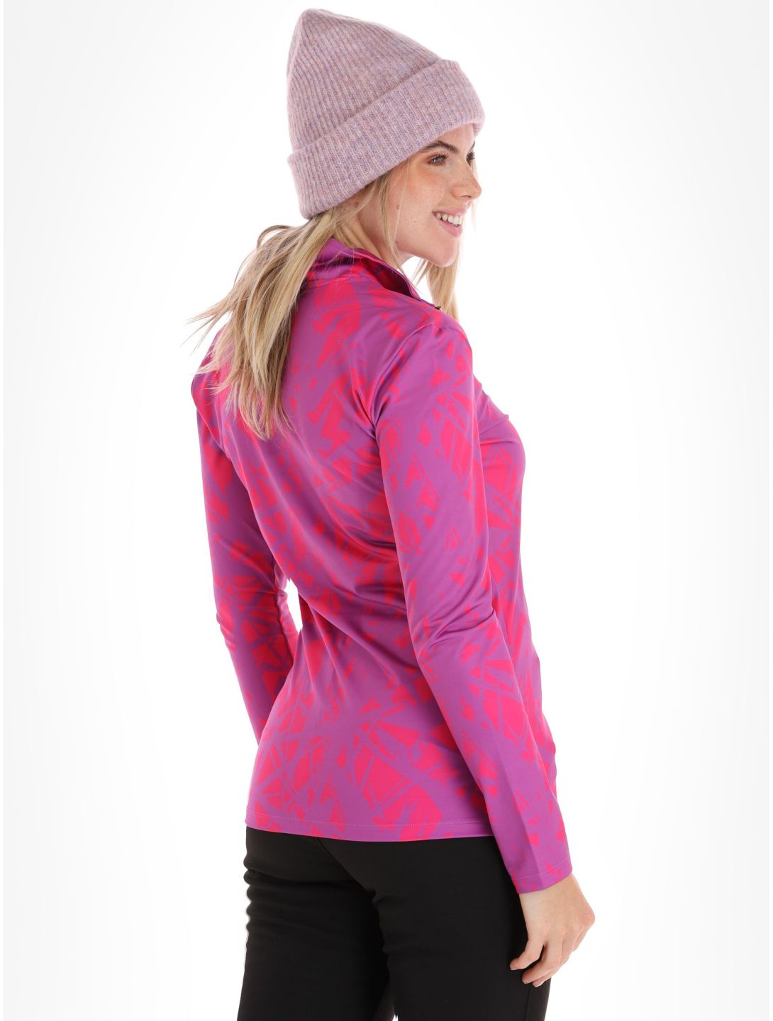 Kou Sportswear, Graphic Pullover Damen Pink-Purple rosa, violett 