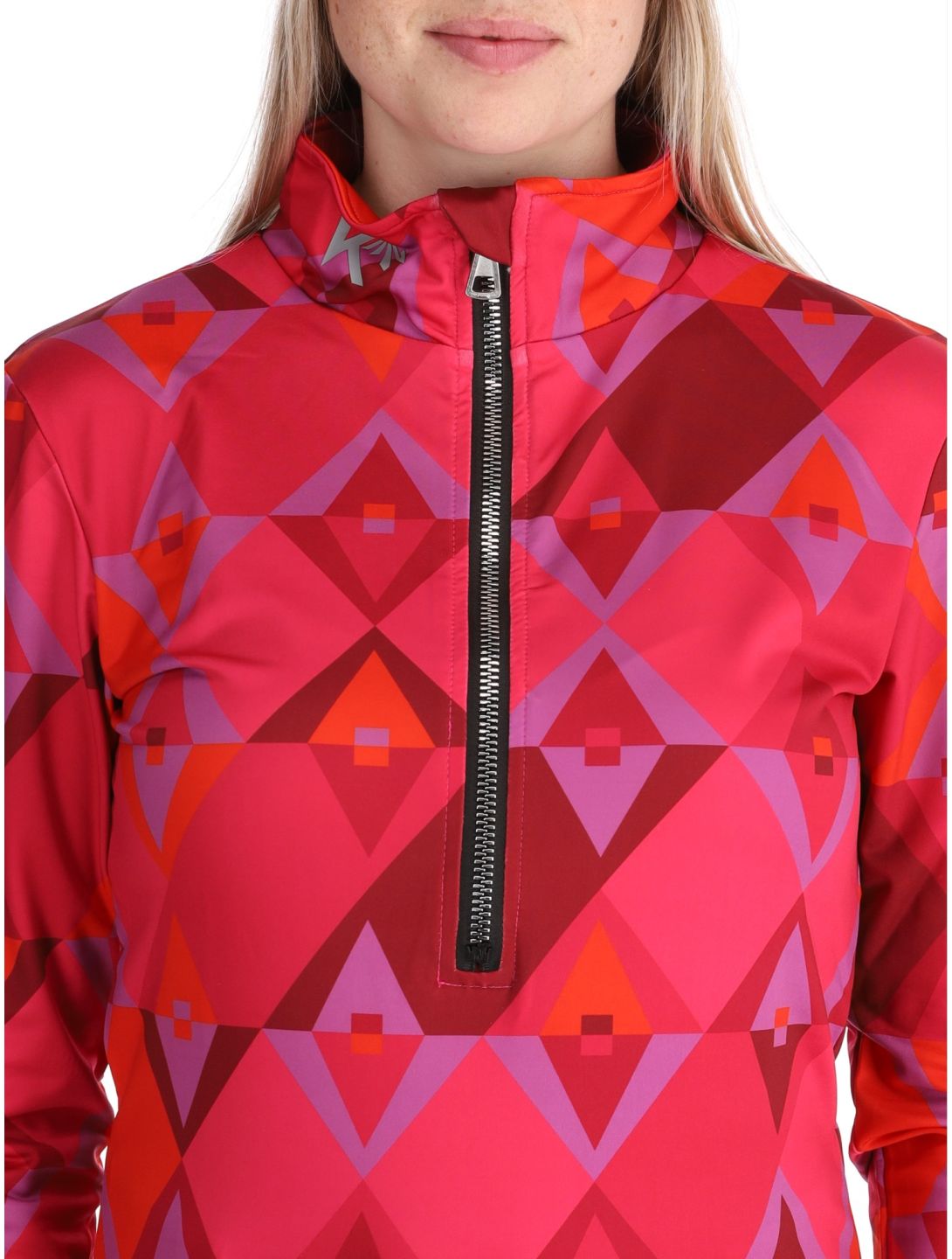 Kou Sportswear, Pully Pullover Damen Pink / Red rosa, rot 