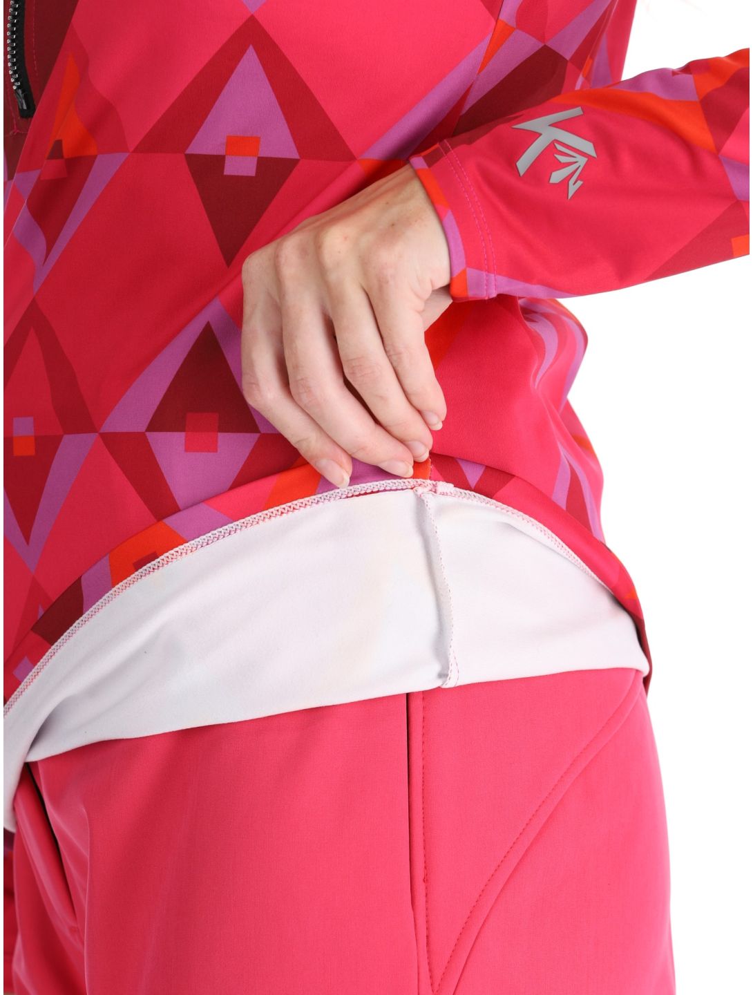 Kou Sportswear, Pully Pullover Damen Pink / Red rosa, rot 