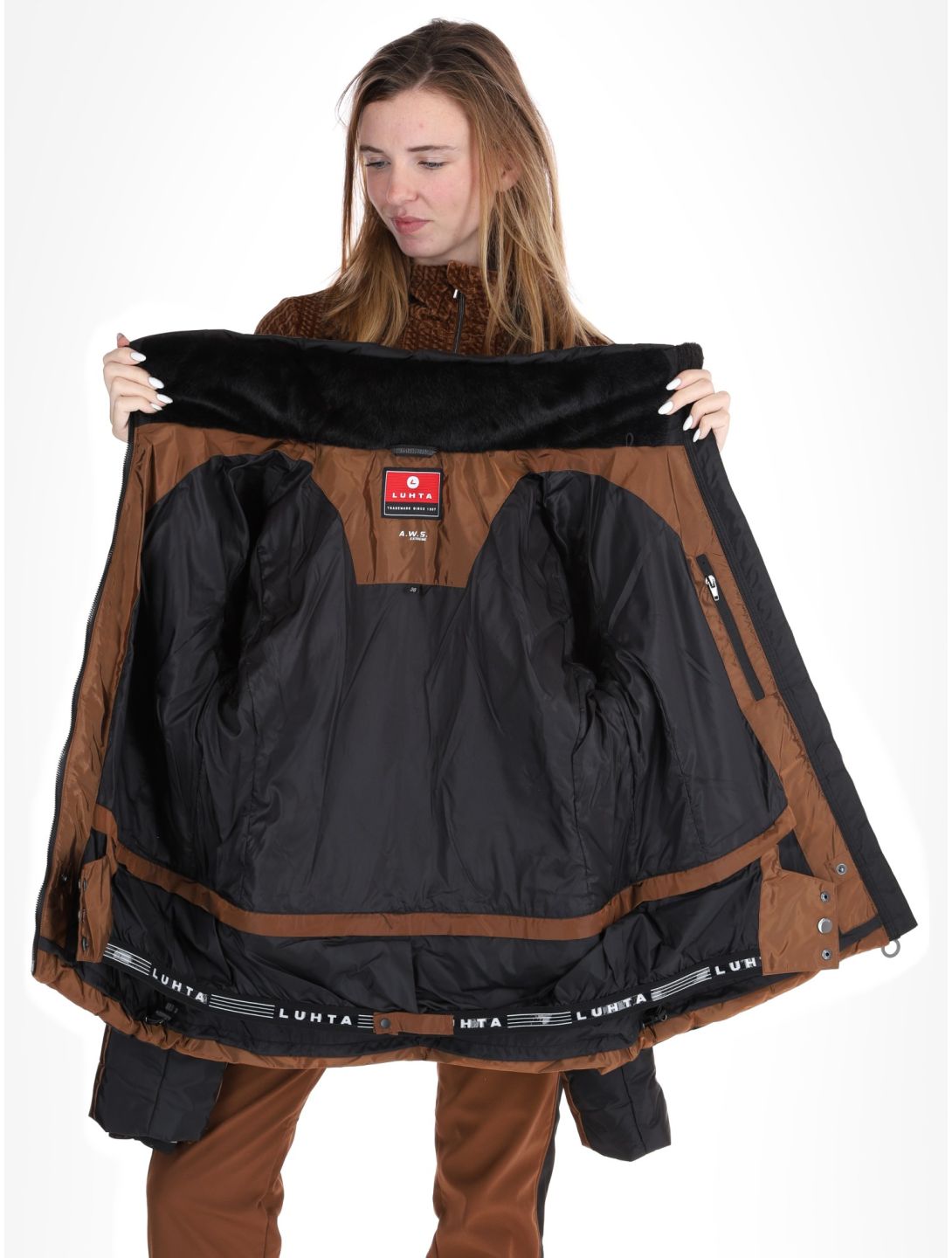 Luhta, Hakois Skijacke Damen Chocolat braun 