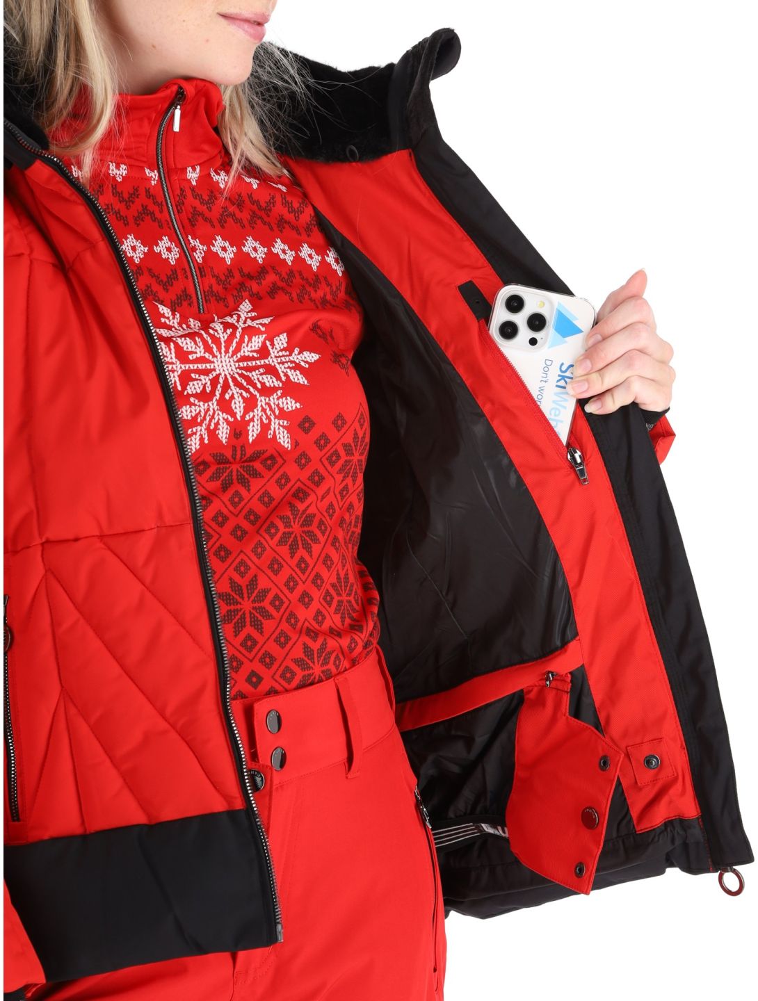 Luhta, Hakonkoski Skijacke Damen Cranberry rot 