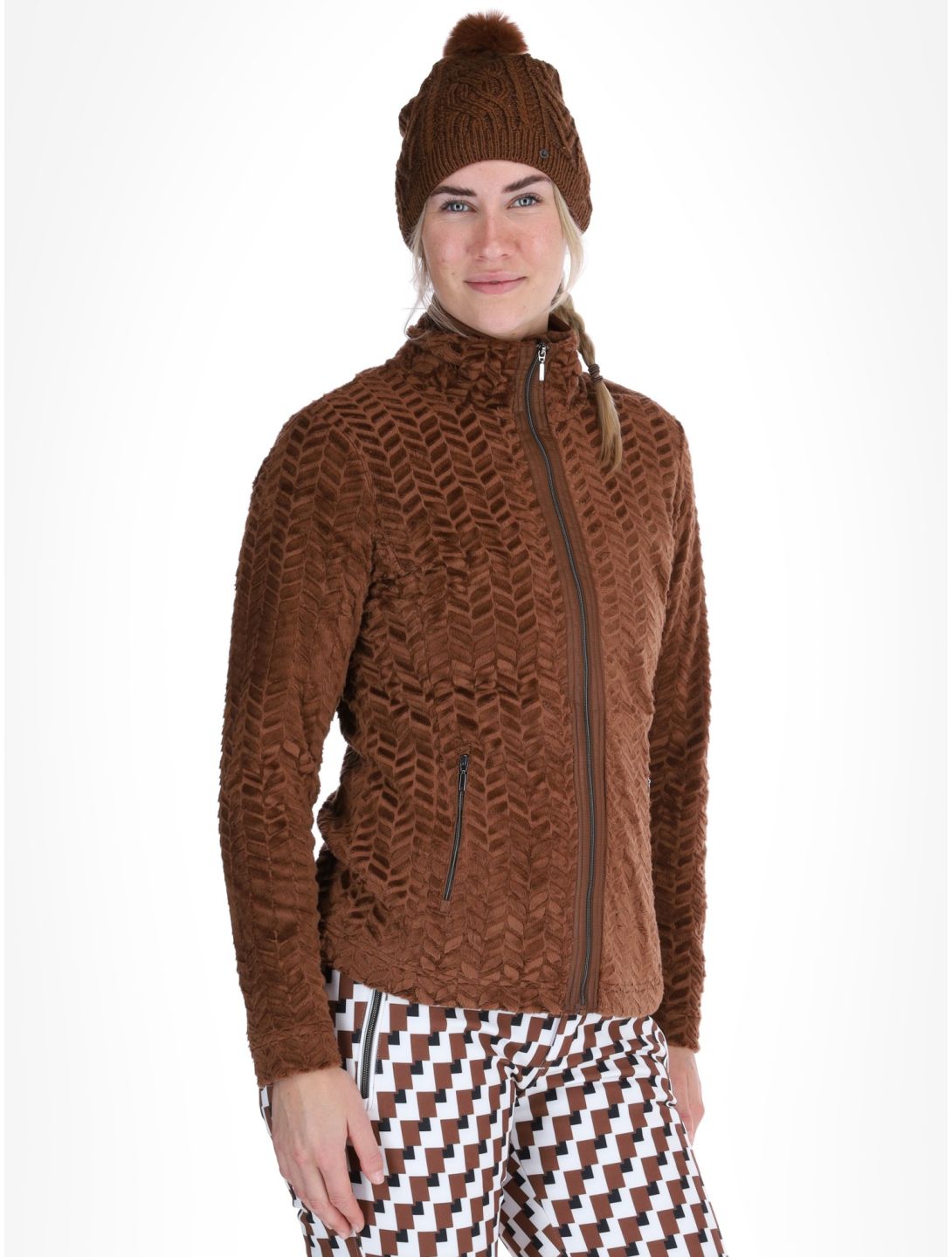 Luhta, Halmeniemi Jacke Damen Chocolat braun 