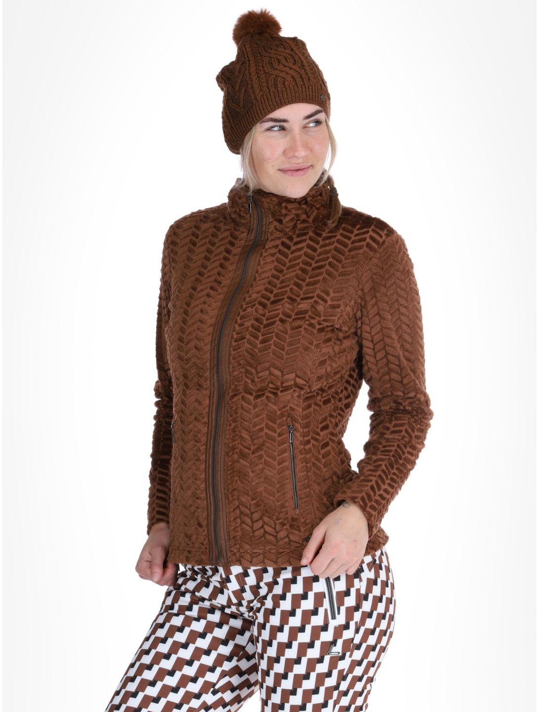 Luhta, Halmeniemi Jacke Damen Chocolat braun 