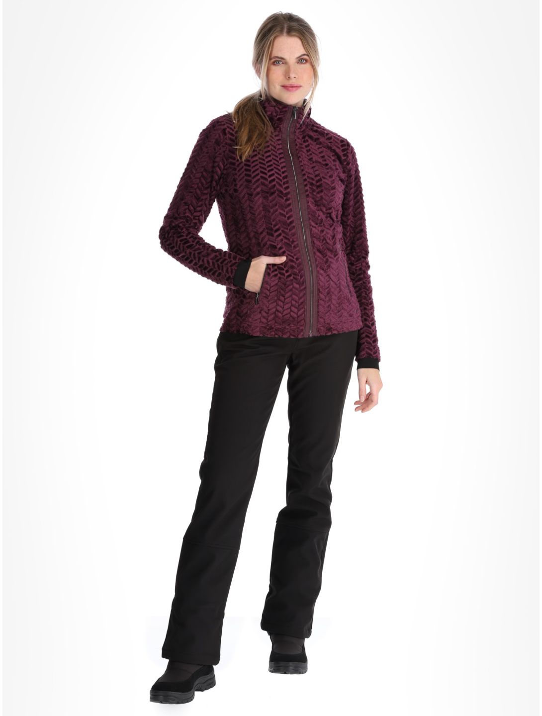 Luhta, Halmeniemi Jacke Damen Plum violett 