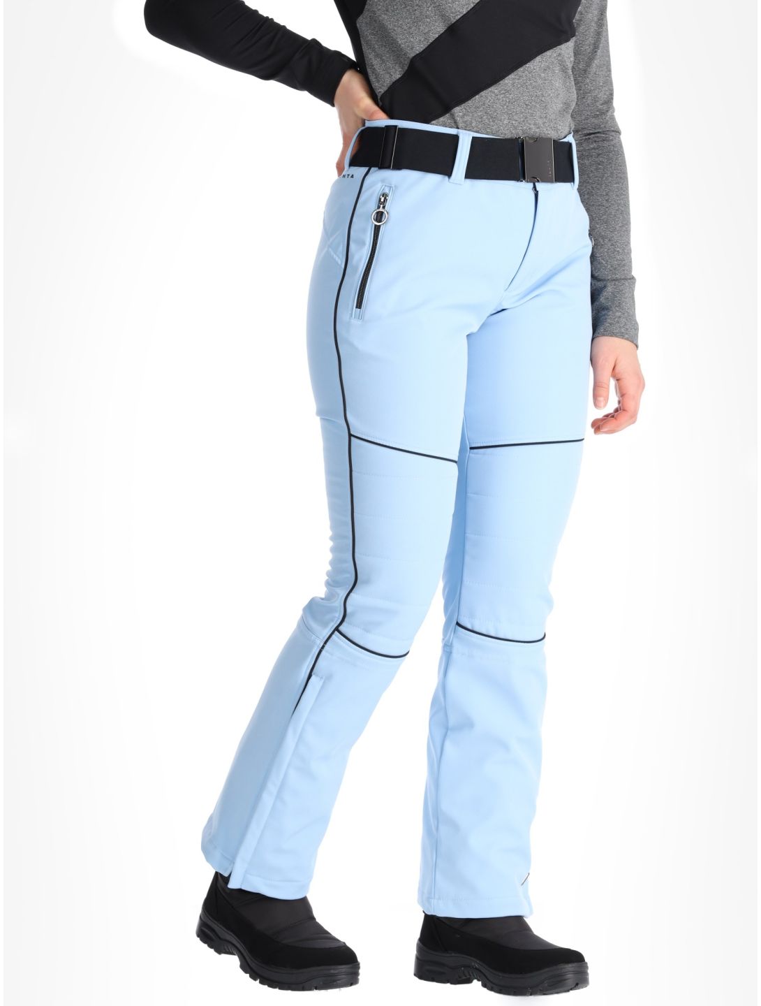 Luhta, Jaamalai C Softshell Skihose kurzes Modell Damen Light Blue blau 