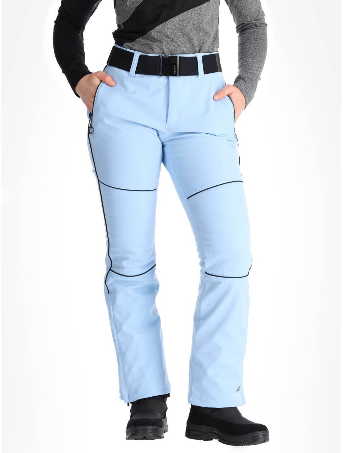 Luhta, Jaamalai C Softshell Skihose kurzes Modell Damen Light Blue blau 