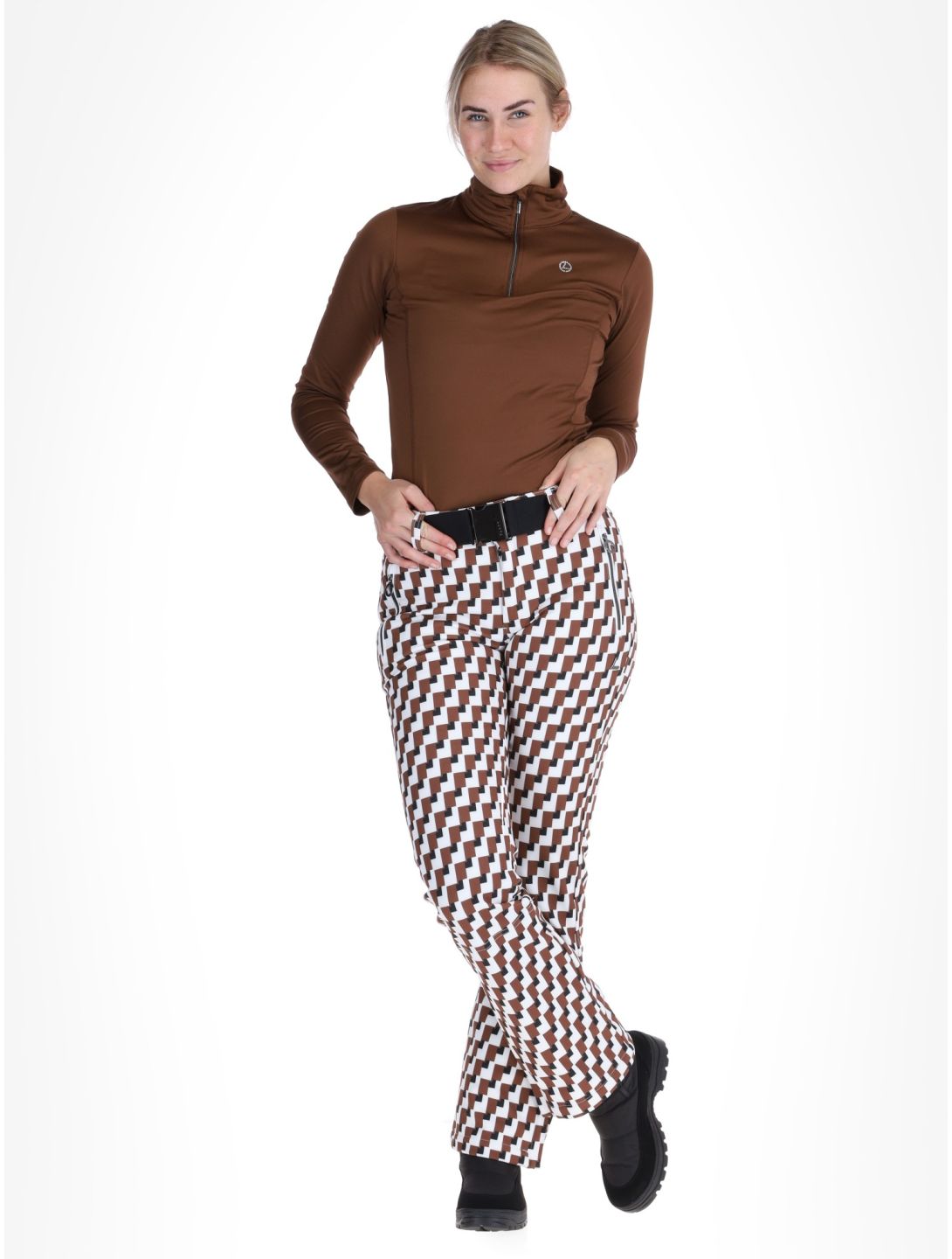 Luhta, Joentaus Softshell Skihose Damen Chocolat braun 