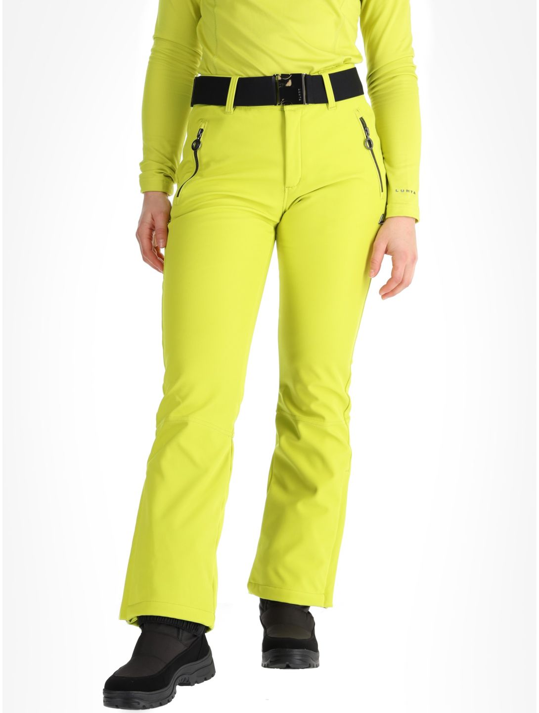 Luhta, Joentaus C Softshell Skihose kurzes Modell Damen Aloe grün 