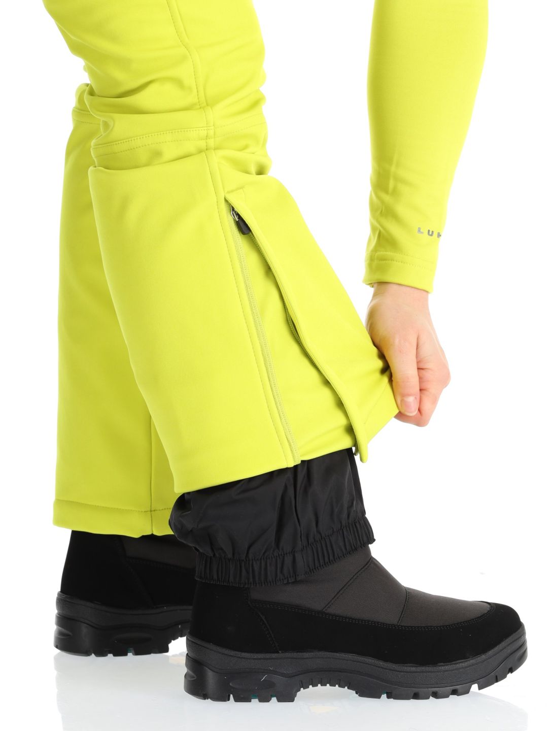 Luhta, Joentaus C Softshell Skihose kurzes Modell Damen Aloe grün 