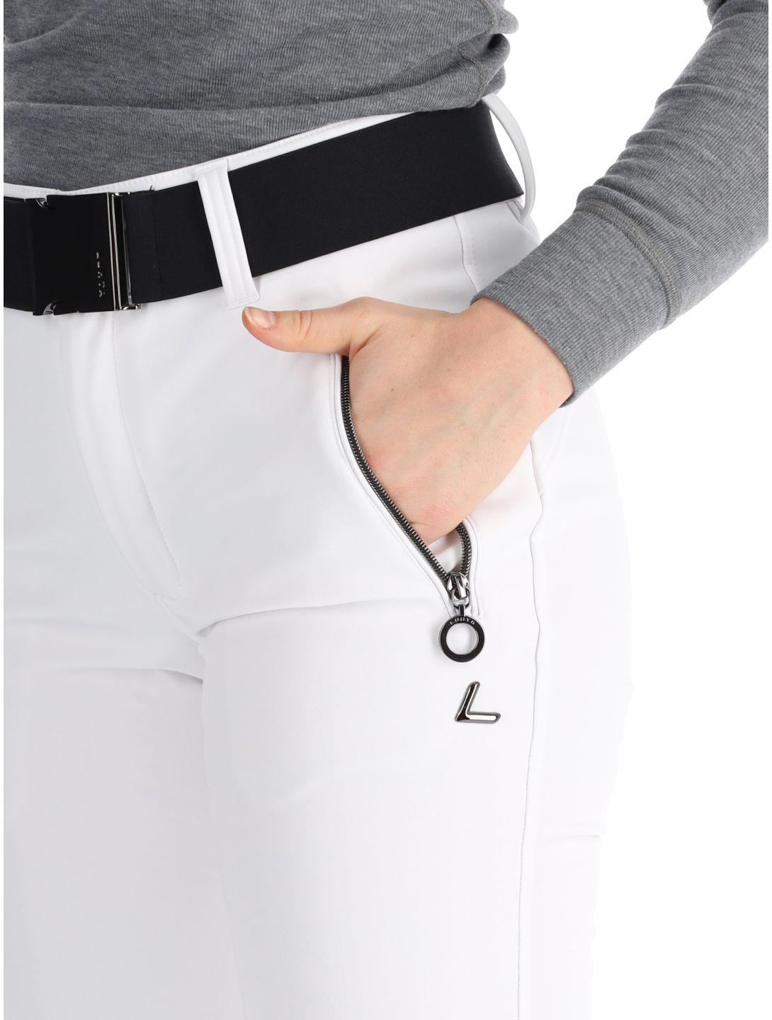 Luhta, Joentaus C Softshell Skihose kurzes Modell Damen Optic White weiß 