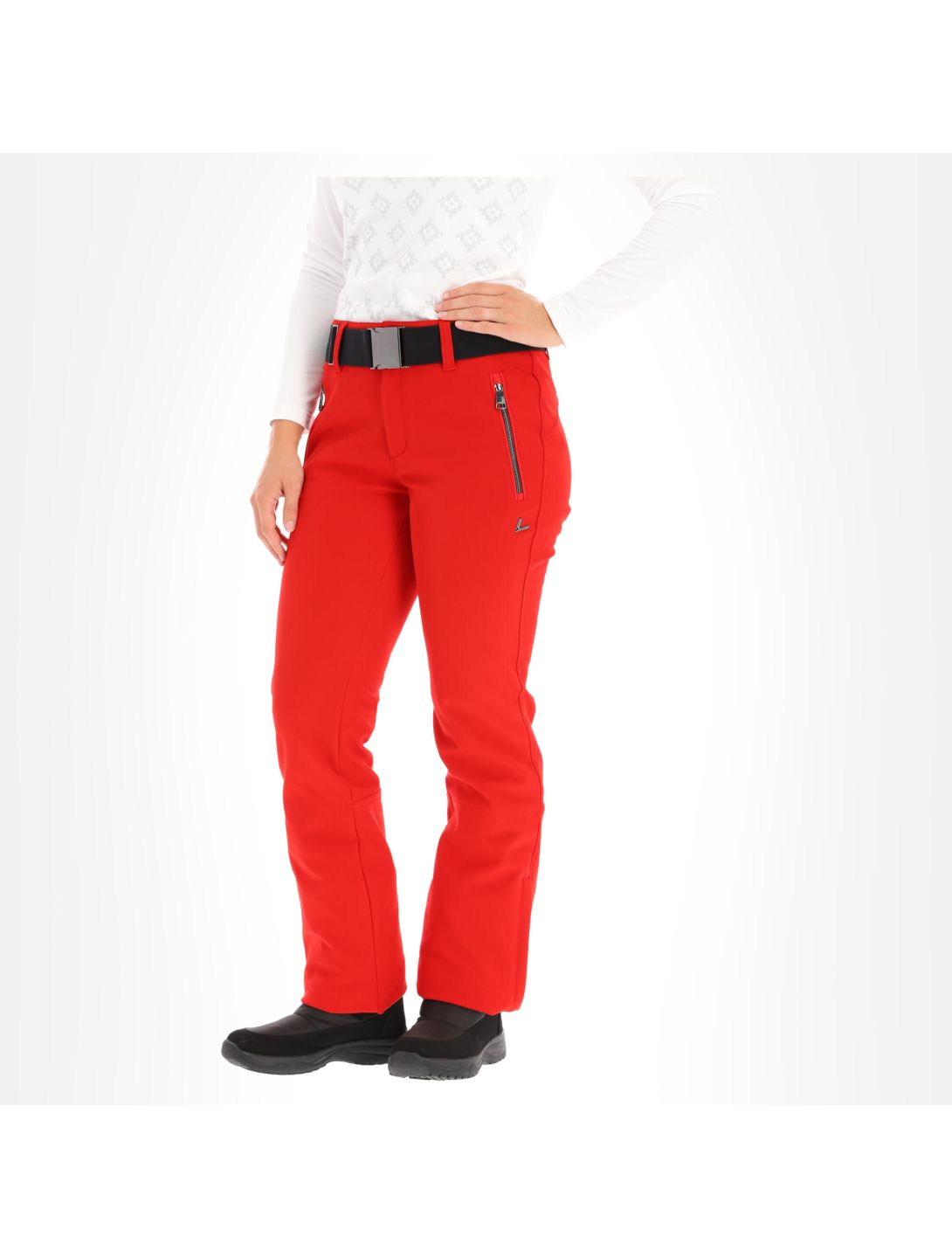 Luhta, Joentaus Softshell Skihose kurzes Modell Damen classic rot 