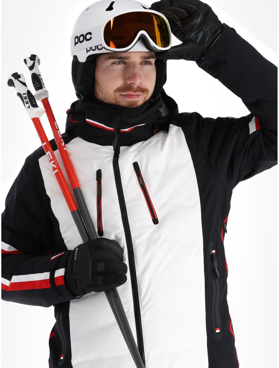 Luhta, Jollanoaivi Skijacke Herren Optic White schwarz, weiß 