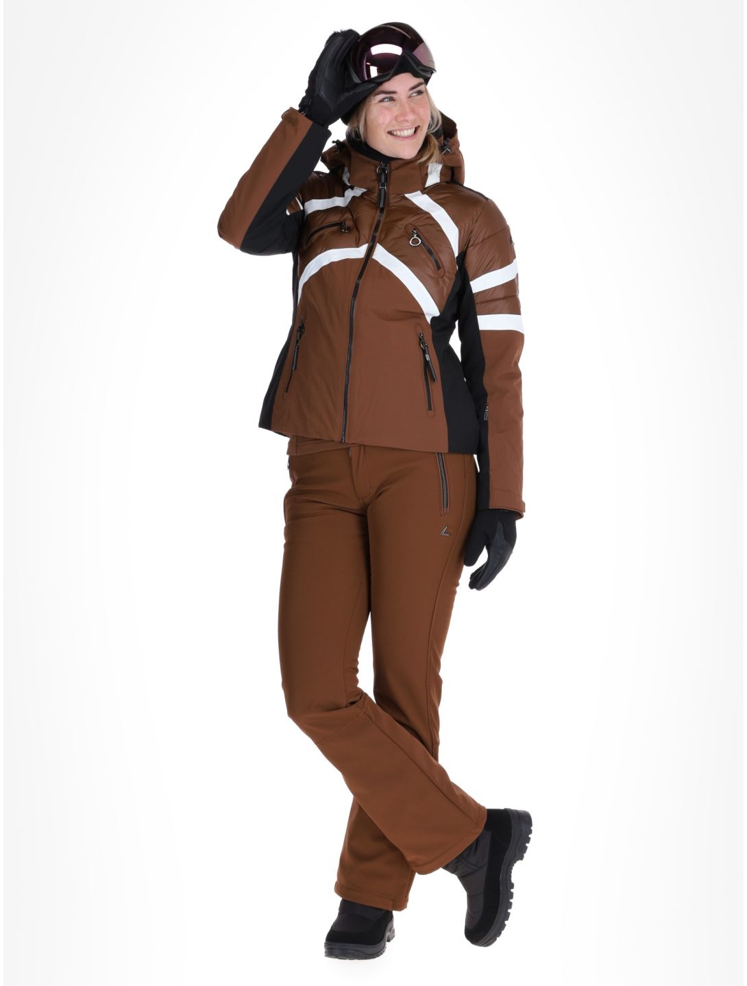 Luhta, Kaamanen Skijacke Damen Chocolat braun 