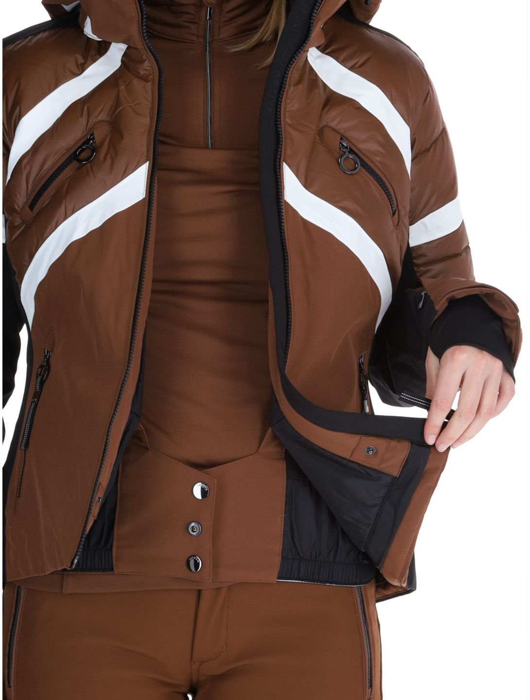 Luhta, Kaamanen Skijacke Damen Chocolat braun 