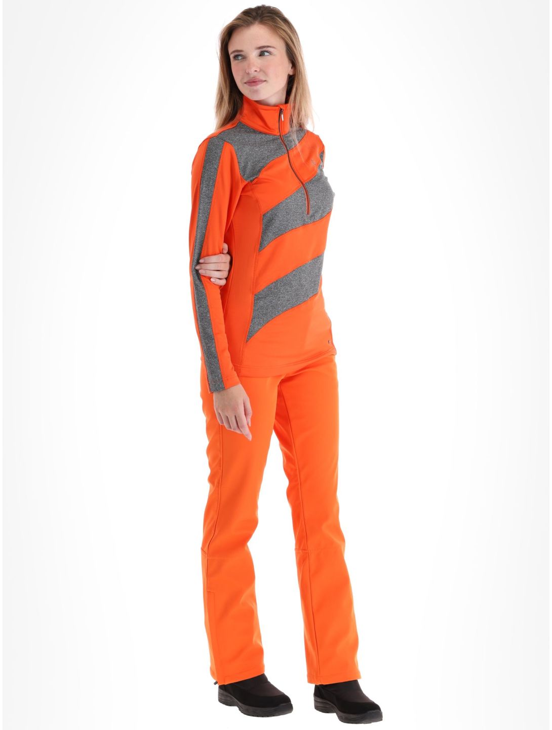 Luhta, Kuusa Pullover Damen Orange grau, orange 