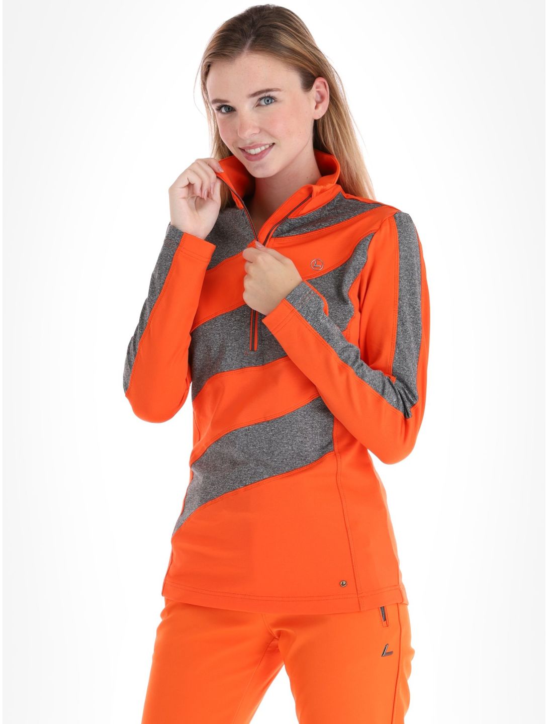 Luhta, Kuusa Pullover Damen Orange grau, orange 