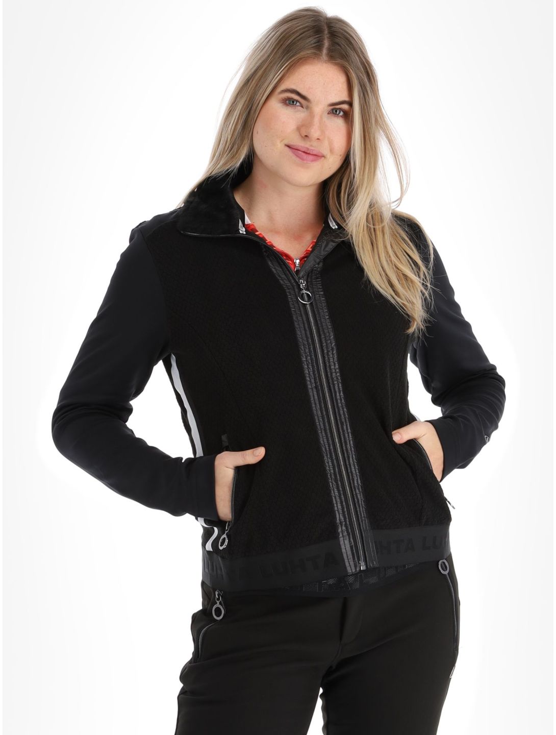 Luhta, Lainiotunturi Jacke Damen Black grau, schwarz 